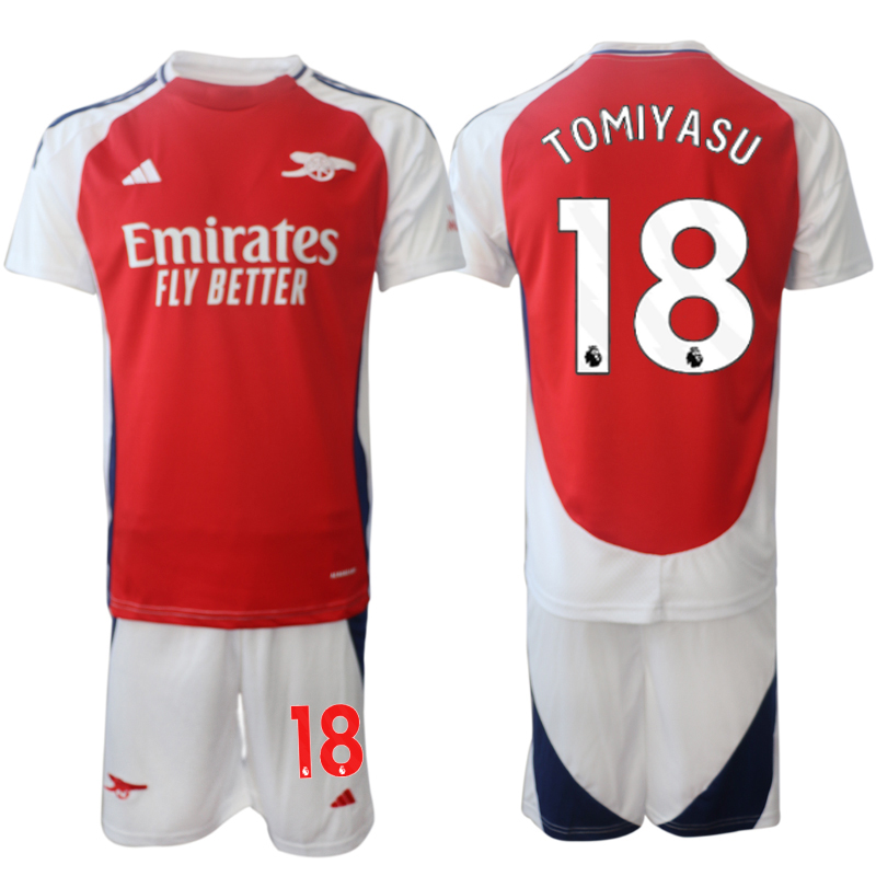 Men 2024-2025 Club Arsenal home Red #18 Soccer Jersey